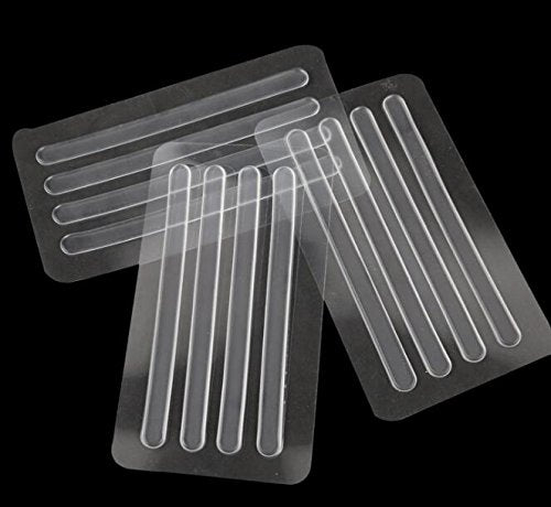 [Australia] - 6 Sheets (24PCS) Clear Silicone Thin Adhesive Tape Anti-wear Back foot sticker High Heel Shoes Cushion Care For Women Lady Girls 