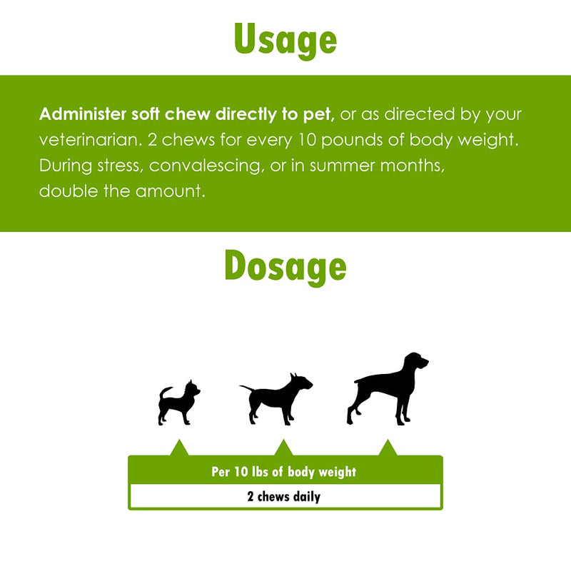 Green Pets Organics Natur-Yeast Brewer's Yeast for Dogs and Cats - Supports Immune System & Digestion, Promotes Healthy Skin & A Glossy Coat, 90 Soft Chews - PawsPlanet Australia