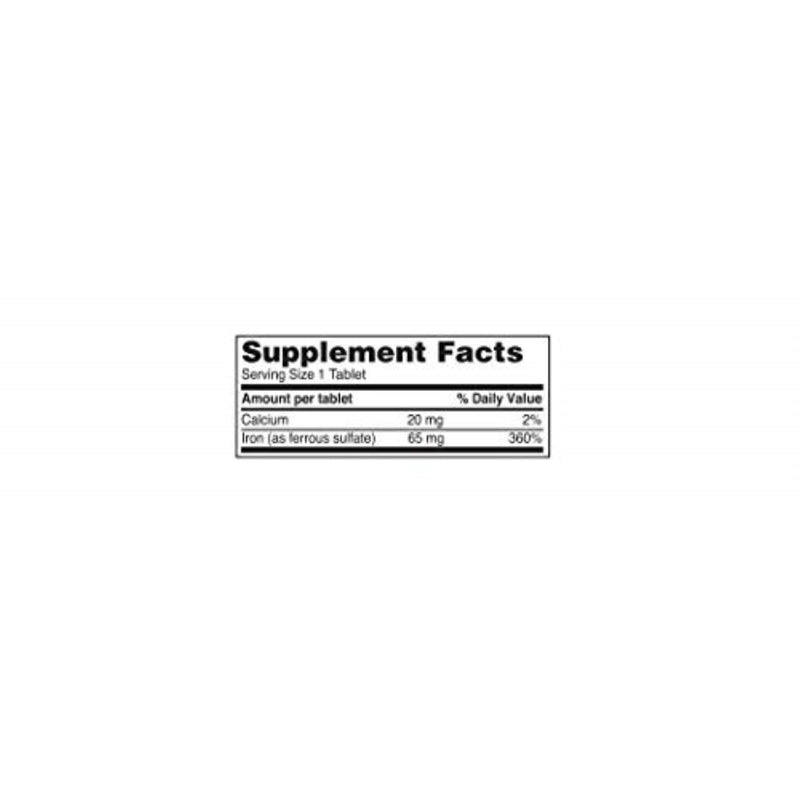 [Australia] - Ferrous Sulfate 325mg Iron Supplement (2-PACK) | Iron Pills | | 100 Iron Tablets per Bottle, 2-Pack Unflavored 50 Count (Pack of 2) 