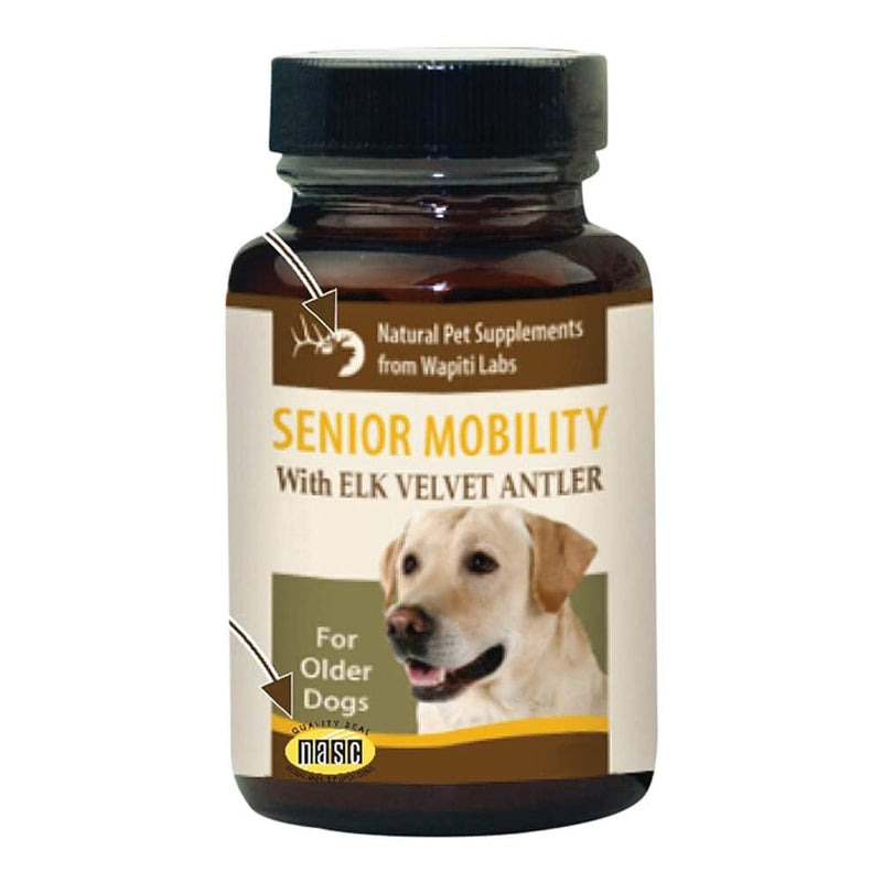 60 Count Senior Dog Mobility with Elk Velvet Antler Tablets - PawsPlanet Australia