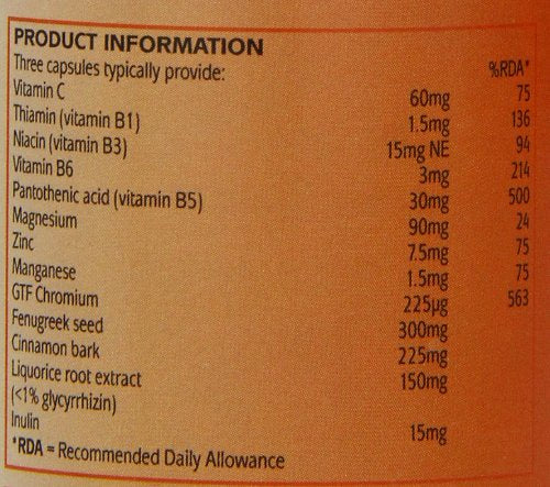 Higher Nature - Advanced Glucose Support - Healthy Weight & Metabolism - Vegetarian & Vegan - 90 Capsules