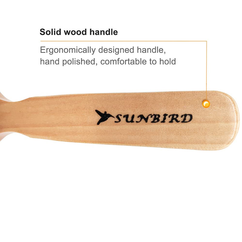 Beard Brush for Men with 100% Natural Bristles - Thick Facial Hair Styling Tool & Blow Dry Brush, Wooden Handle Grooming Kit for Daily Care, Detangling & Itch Relief | Mens Beard Care Gift Set 54A BRUSH