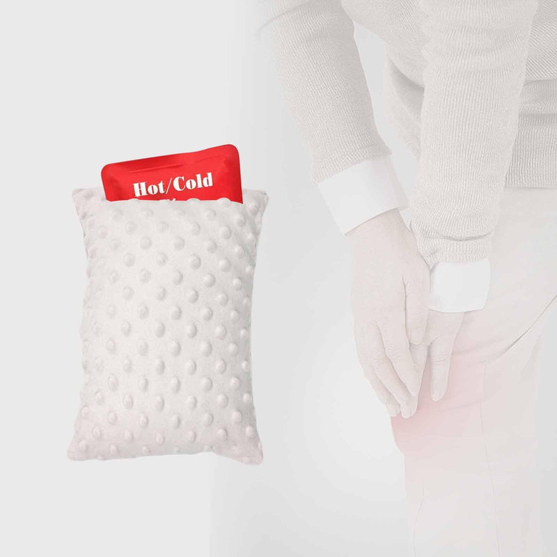 [Australia] - Small Soft Knee Pillow for Side Sleepers, 11" x 7.5" Hip Leg Support Pillows Joints Cushion Relief from Knees Sciatica Joints Back Pain After Surgery for Sleeping Gifts (Grey) Grey 