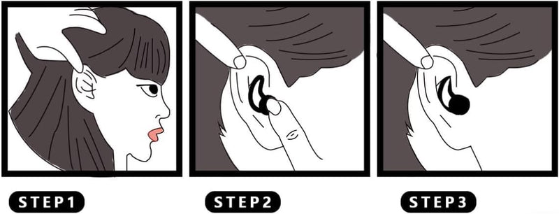 [Australia] - 2 pairs of ear plugs for sleeping, hearing protection plugs for noise reduction, reusable and washable silicone noise ear plugs, ear plugs for snoring, swimming ear plugs for travel, concert, sports, white 