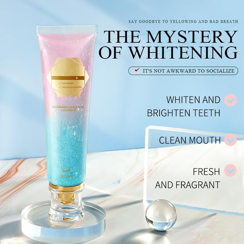 [Australia] - 2 Pack Niacinamide Whitening Toothpaste, Niacinamide Toothpaste, Fresh Breath Toothpastes, Remove Tooth Stains, 7.6 Oz 