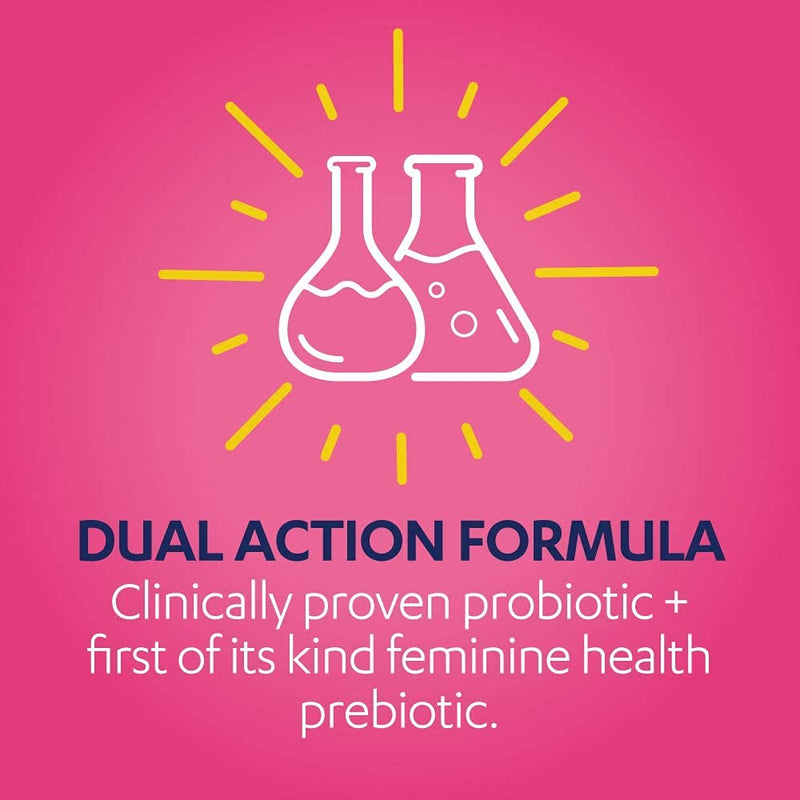 AZO Dual Protection Urinary & Vaginal Probiotic + UTI & Vaginal pH Test Kit (30 Count)