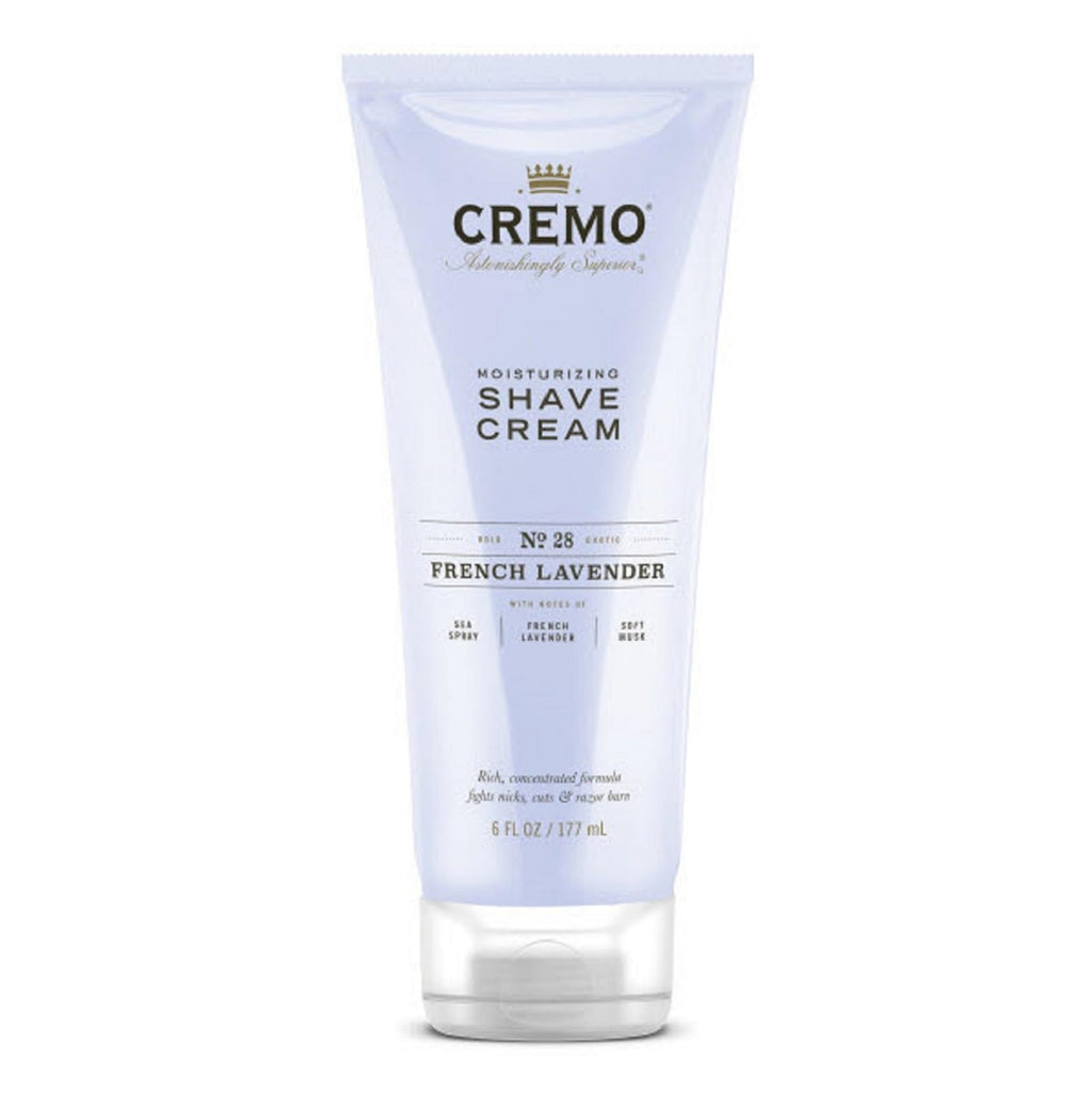 Cremo French Lavender Moisturizing Shave Cream, Astonishingly Superior Ultra-Slick Shaving Cream for Women Fights Nicks, Cuts and Razor Burn, 6 Fl Oz 6 Ounce (Pack of 1)