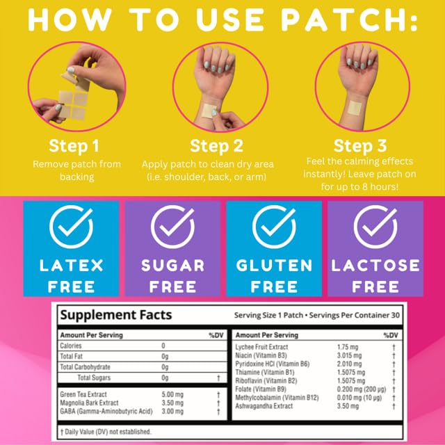 Swift Patches 30 Count Topical Patch for Daily Wear with Botanical Ingredients Discreet, Easy-to-Use Patch for Adults