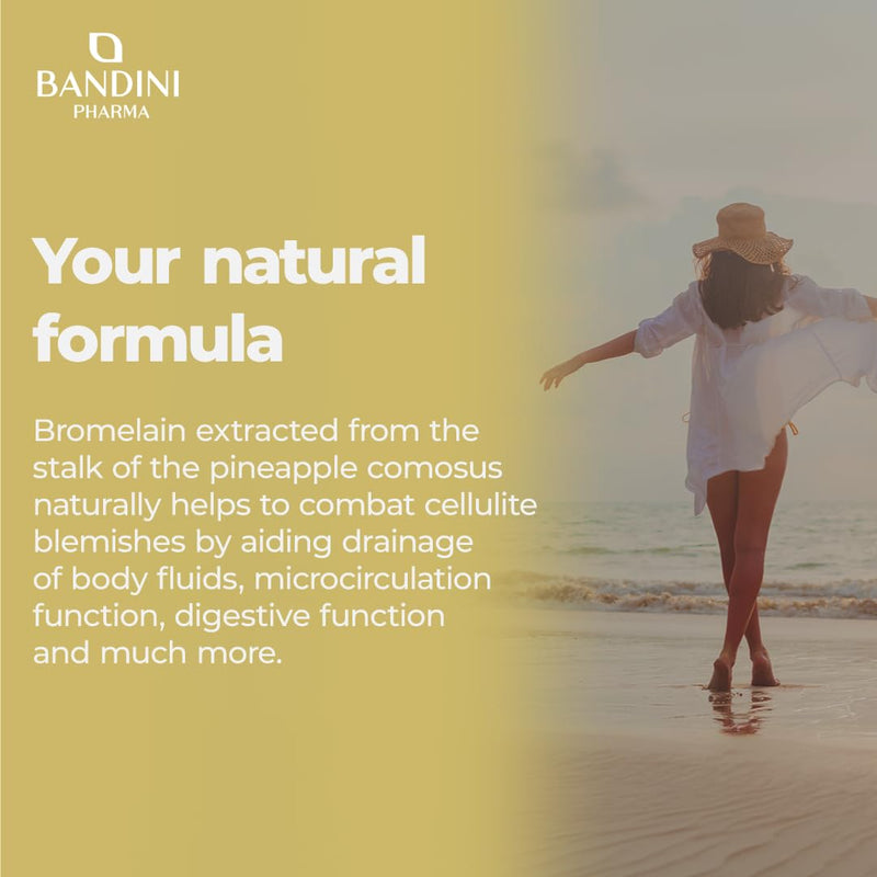 Bandini® Bromelain 180 Capsules 1000mg | 2500GDU High Strength Digestive Enzyme Supplement | 180 Vegan Capsules