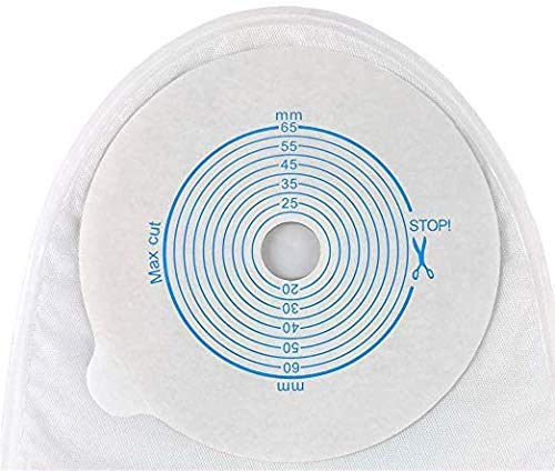 [Australia] - Disposable Colostomy Bags One-Piece Closed Stoma Bag Ostomy,Max Cut to Fit 20-65MM (3/4"-2 1/2") Pack of 10 PCS Ostomy-C001 