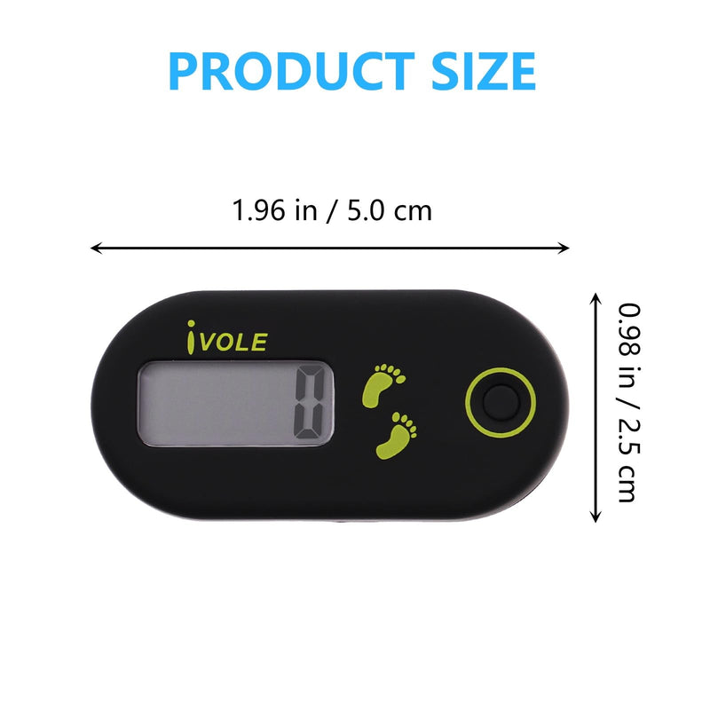 [Australia] - Veemoon 3D Digital Pedometer Accurate Step Counter Walking Distance Miles Calorie Counter Exercise Time Silent with Clip and Lanyard for Men Women Exercise 