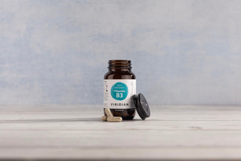 Viridian - High Potency Vitamin B3, 250mg - 30 Caps | Reduce Tiredness & Fatigue | Skin & Nervous System Support | Nicotinamide & Nicotinic Acid | Vegan Friendly | Nutritionist Formulated