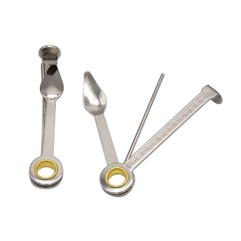 [Australia] - 3-In-1 Pipe Scraper Set for Tobacco Pipe Folding Cleaning Ashtray Accessories, silver 