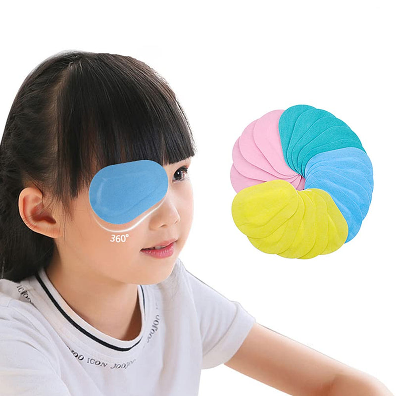 40PCS Adhesive Eye Patches for Adults Breathable Eyepatch Disposable Eye Pad Bandages for Adults Help Lazy Eye 40 Count