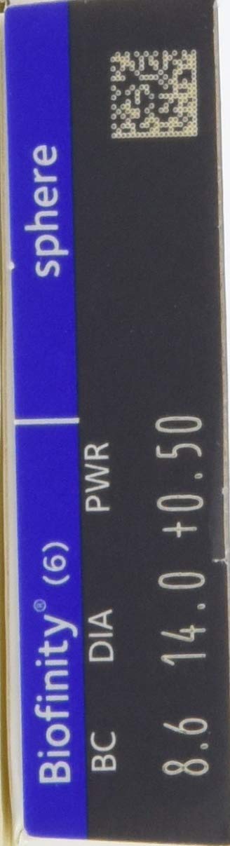 [Australia] - Biofinity monthly lenses soft, 6 pieces / BC 8.6 mm / DIA 14.0 / -3.50 diopters -3.5 diopters 8.6 millimeters 14 millimeters 