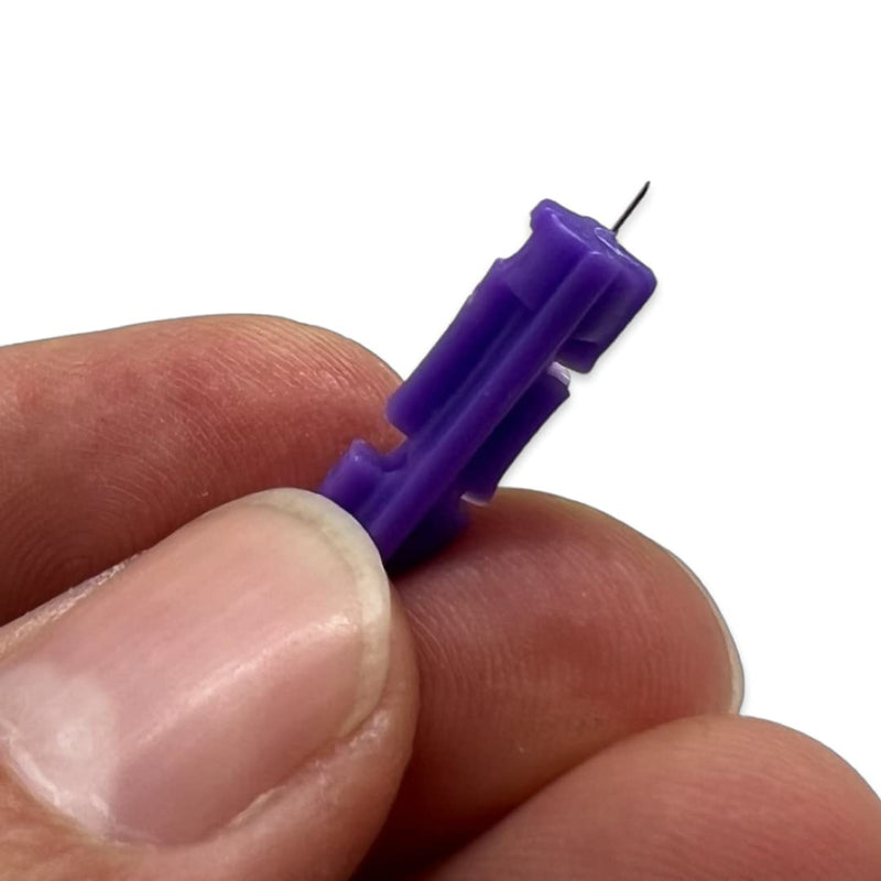 [Australia] - One Step Lancing Device & 100 x 30 Gauge Twist Top Lancets, Blood Sampling Pen, 5 Depth Settings, Diabetic Sugar Level Testing, Less Pain and Ejector 