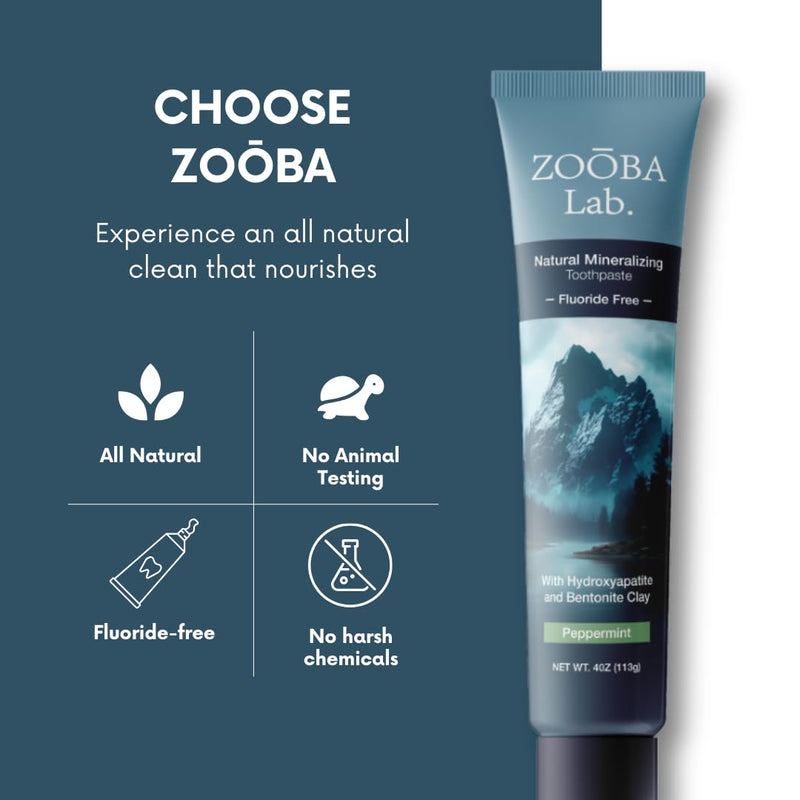 [Australia] - Natural Fluoride Free Toothpaste with Hydroxyapatite Remineralizing Whitening Bentonite Clay, Vegan - Sensitive Teeth - Doctor Recommended for Healthy Adults & Kids, Non-Toxic 