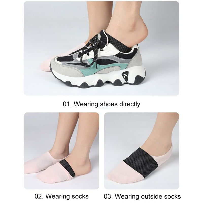 [Australia] - Foot bandage metatarsal, 2 pairs of foot bandage metatarsal immediate pain relief for flat feet, splay feet, heel spurs, plantar fasciitis foot bandage midfoot with arch support 