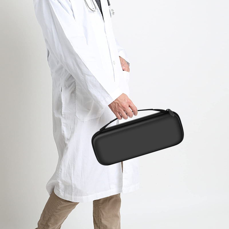 [Australia] - Stethoscope Case Compatible with 3M Littmann Classic III Monitoring/Lightweight II S.E/Cardiology IV Diagnostic/MDF Acoustica Stethoscopes, Extra Pocket for Doctor & Nurse Accessories (Black) Black 