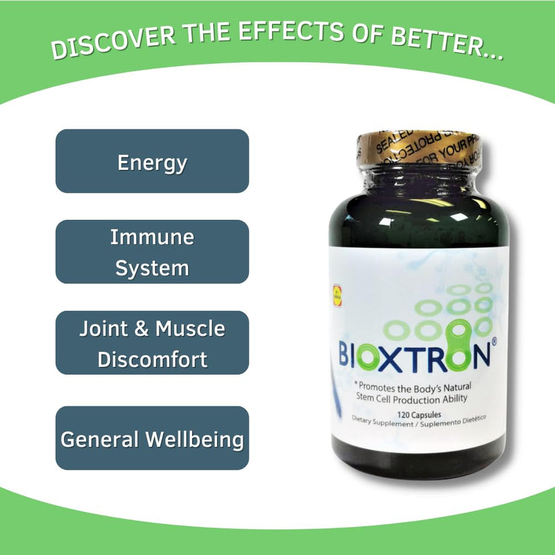 [Australia] - Bioxtron Natural AFA Stem Cell Supplement - Joint Support & Muscle Pain - Immune System Support - Natural Blue Green Algae Spirulina - 120 Caps 1 