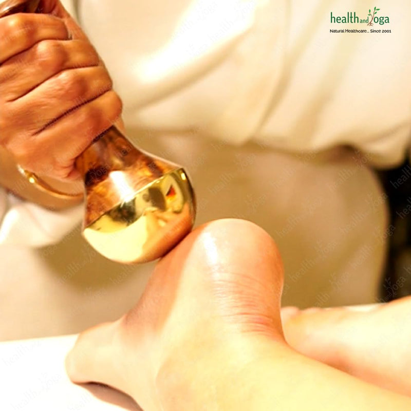 [Australia] - HealthAndYoga™ BronzEase Kansa Foot Massager - Kansa Wand Ayurveda Benefits of Bronze - Massage Wand to Restore Luster Through Detoxification (Stick - Smooth) BronzEase (Stick - Smooth) 