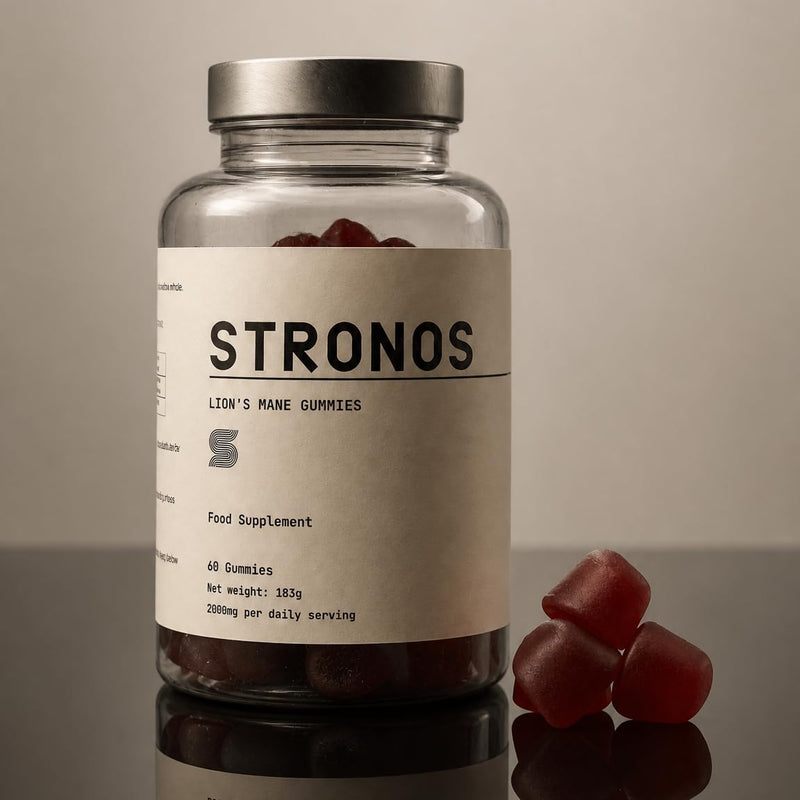 Lion's Mane Mushroom Gummies 2000mg Fruiting Body | 60 Vegan