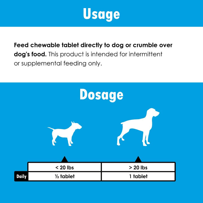 Vita-Tabs - Essential Vitamins, Minerals, Nutrients - Health Supplement for Dogs - Support Immune System, Bones - Liver Flavored - 250 Chewable Tablets - PawsPlanet Australia