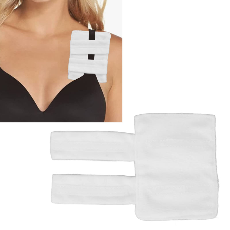 [Australia] - Pillow Post Surgery Bra Strap for Chest Port, Bra Strap Cushion Pad Protector,Comfort Heart Surgery Recovery Support Cushion (White) White 