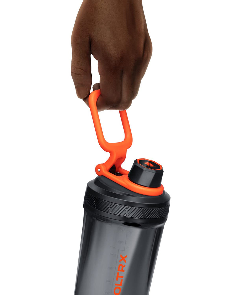 [Australia] - VOLTRX Electric Protein Shaker Bottle - USB Rechargeable Mixer Cup for Shakes and Meal Replacements, BPA-Free Tritan, 24oz orange 