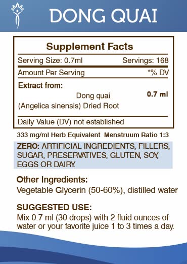 [Australia] - Secrets of the Tribe Dong Quai Tincture Alcohol-FREE Liquid Extract, Dong quai (Angelica sinensis) Dried Root (2 FL OZ) 2 Fl Oz (Pack of 1) 