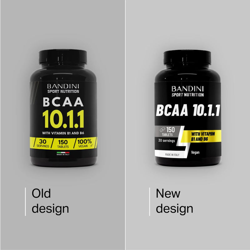 Bandini® BCAA 10.1.1 150 Tablets - Branched Chain Amino Acids 10:1:1 - Leucine, Isoleucine, Valine with Vitamin B1, B6-100% Vegan Lactose Free Aminoacids - Powerful Pre and Post Workout Supplement