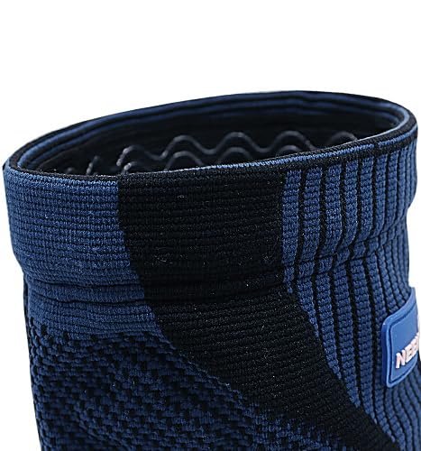 [Australia] - NEENCA Knee Support, Compressed Knee Brace with Patella Gel Pads & Spring Side Stabilizers, Medical Knee Pads for Running, Meniscus Tear, Arthritis, Joint Pain Relief, ACL, Recovery 2 Dark Blue XL 