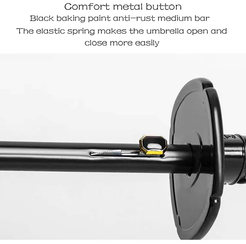 Samurai Umbrella Umbrella Creative Semi-Automatic Samurai Umbrella,Windproof Outdoor Umbrella.Sun Protection Umbrella Black.The Best Creative Gift. 24 bone