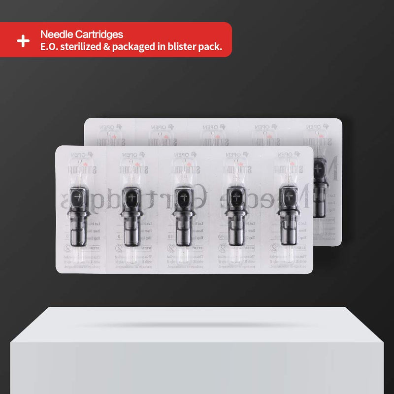 [Australia] - STIGMA #12(7RL) Standard Disposable Tattoo Needle Cartridges with Membrane Safety Cartridges for Tattoo Artists Round Liner 20Pcs Standard Pack EN05-20-1207RL 1207RL 