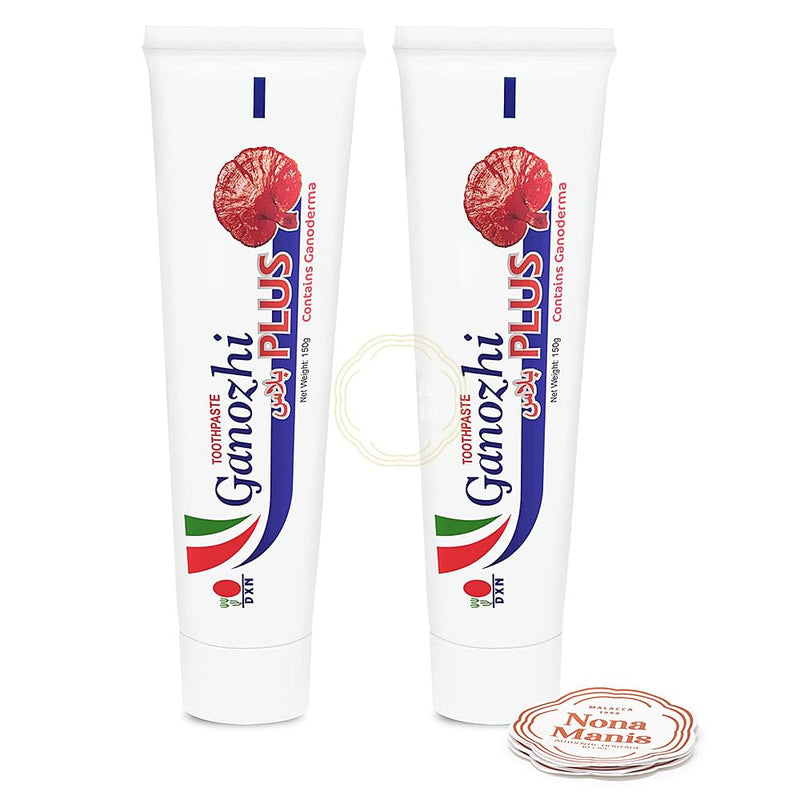 [Australia] - DXN Ganozhi Plus Toothpaste + 5's Nona Manis Disposable Coaster (Pack of 2) 