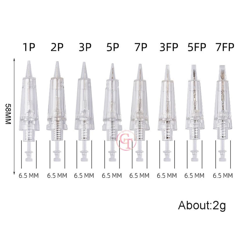 [Australia] - 50pcs/Pack Permanent Makeup Needles Cartridge for Eyebrow Eyliner Tattoo Machine 1P 3P 5P 5F 7F for Ombre Powder Eyebrow Shading Microblading Makeup (50pcs 3P) 50pcs 3P 