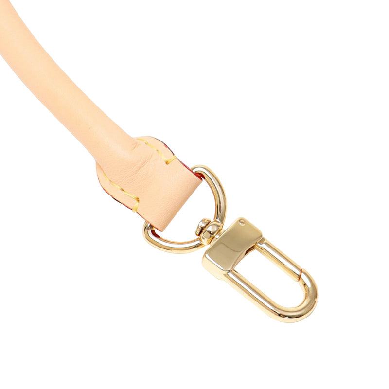 Jiesinlov 27.5inches Vachetta Leather Shoulder Rolled Strap Replacement,Short Bags Strap for Soft Lucky Speedy 25 30 Handbags(Apricot) Apricot