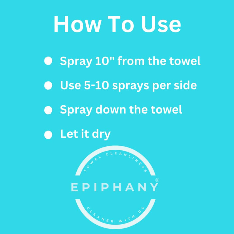 [Australia] - Epiphany Towel, Shoe, & Sports Equipment Scent Rejuvenator, Odor Eliminator Fresh & Clean, Spray Bottle, Effective Deodorizer, Kills Smelly Stink, Skin-Safe, Attacks Strong Odor Matter, Refreshes, 6oz 6 Fl Oz (Pack of 1) 