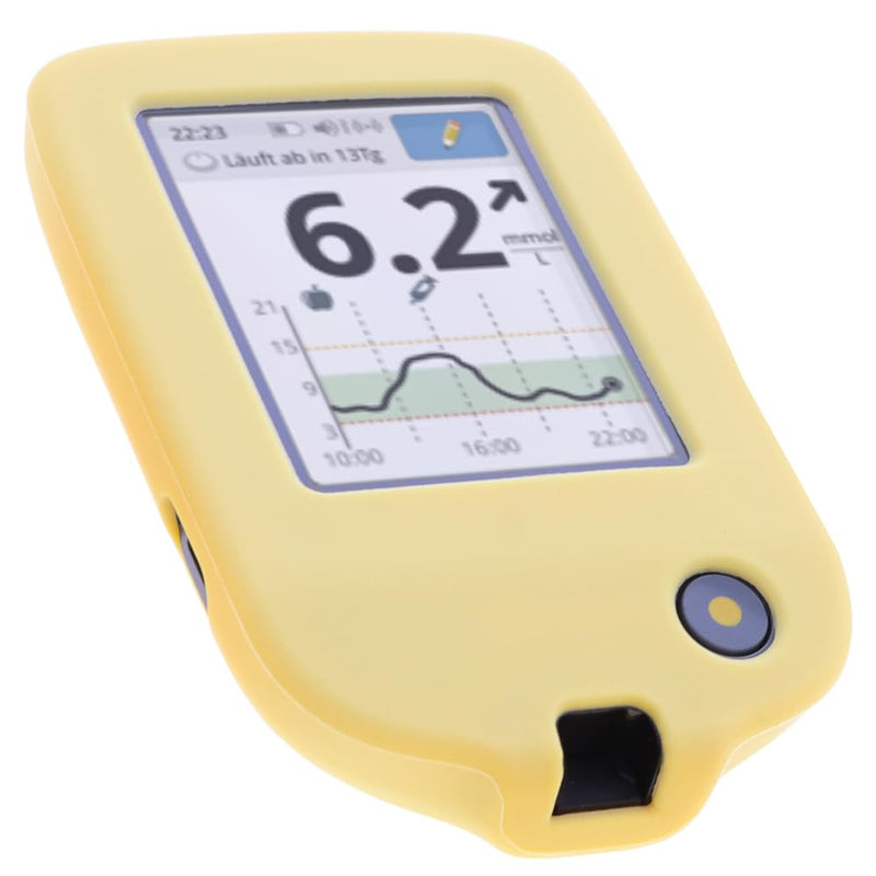 [Australia] - foto-kontor case compatible with Abbott Freestyle Libre 3 silicone protective case yellow silicone yellow 