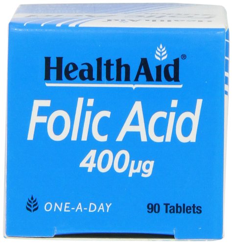 HealthAid Folic Acid 400g - 90 Tablets 90 count (Pack of 1)