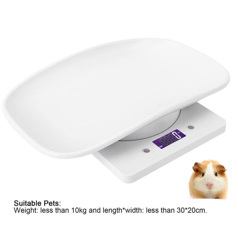 Haofy 10kg/1g Digital Portable Pet Scale for Infant Pregnant Cats Dogs Measuring Balance Tool Electronic Scale with Tray