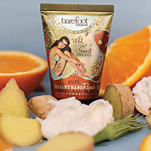 [Australia] - Barefoot Venus Moisturizing Instant Hand Repair Mini Bundle (5pc) Wild Ginger & Sweet Orange, Coconut Kiss, Essential Oil, Maple Blondie and Ruby Red 