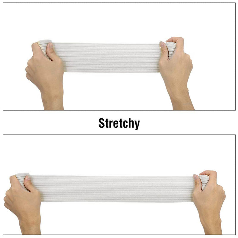 [Australia] - Breast Implant Stabilizer Band, Elastic Chest Compression Band Breast Augmentation Reduction Strap Bandage, Chest Support Strap Wrap Bandage for Fitness Exercise Running Sports Bra Alternative (White) White 
