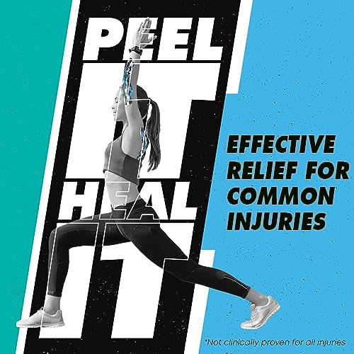 [Australia] - Heali Kinesiology Tape with Magnesium and Menthol, 3-Pack of 20 Pcs Precut Strips, K Tape Roll, Knees, Physical Therapy Sports Tape for Muscles and Joints, Water Resistant, White with Blue Camo 