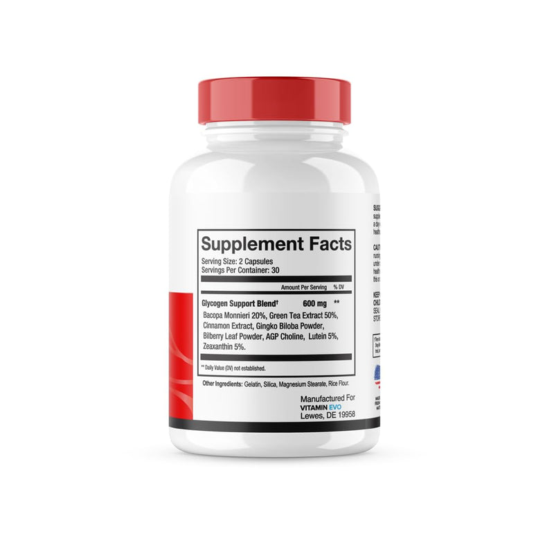 Sweet Relief Glycogen Support - SweetRelief Blood Vessel Cleaner, Sweet Relief Capsules, Advanced Formula Glyco Optimizer, Sweet Relief Reviews (60 Capsules) 1 Month Supply