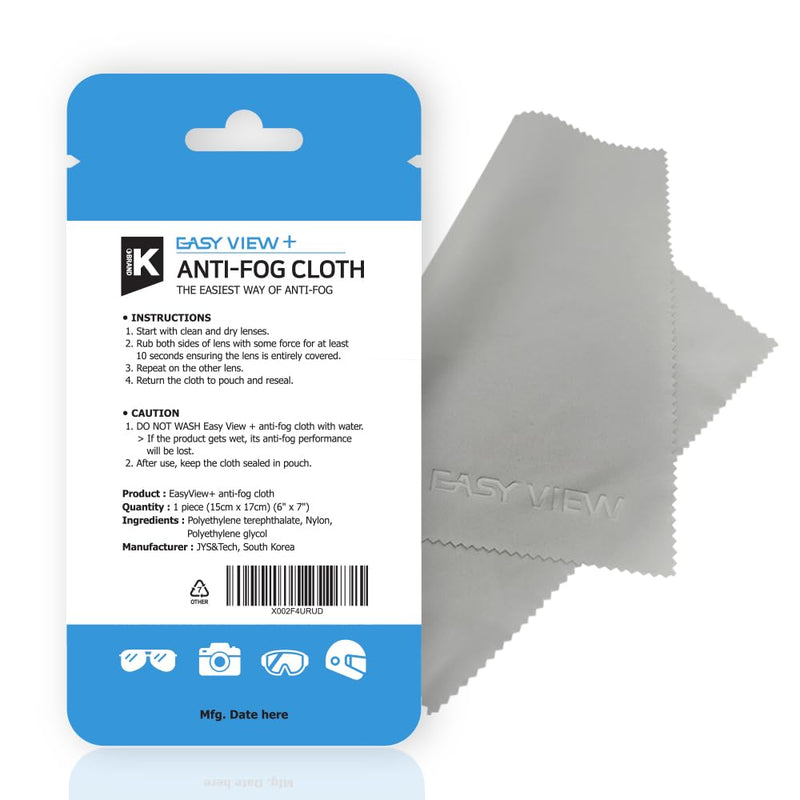 [Australia] - EASY VIEW+ Anti-Fog Microfiber Cloth- For Glasses Goggles Motorcycle Helmet Camera Lens 