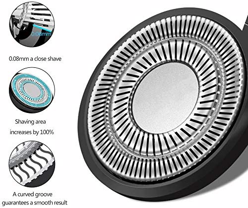 [Australia] - MAX-T Replacement Shaver Head for Electric Razors, Suitable for MAX-T RMS7109 Men's Electric Shaver Series D-replacement Shaver Head 