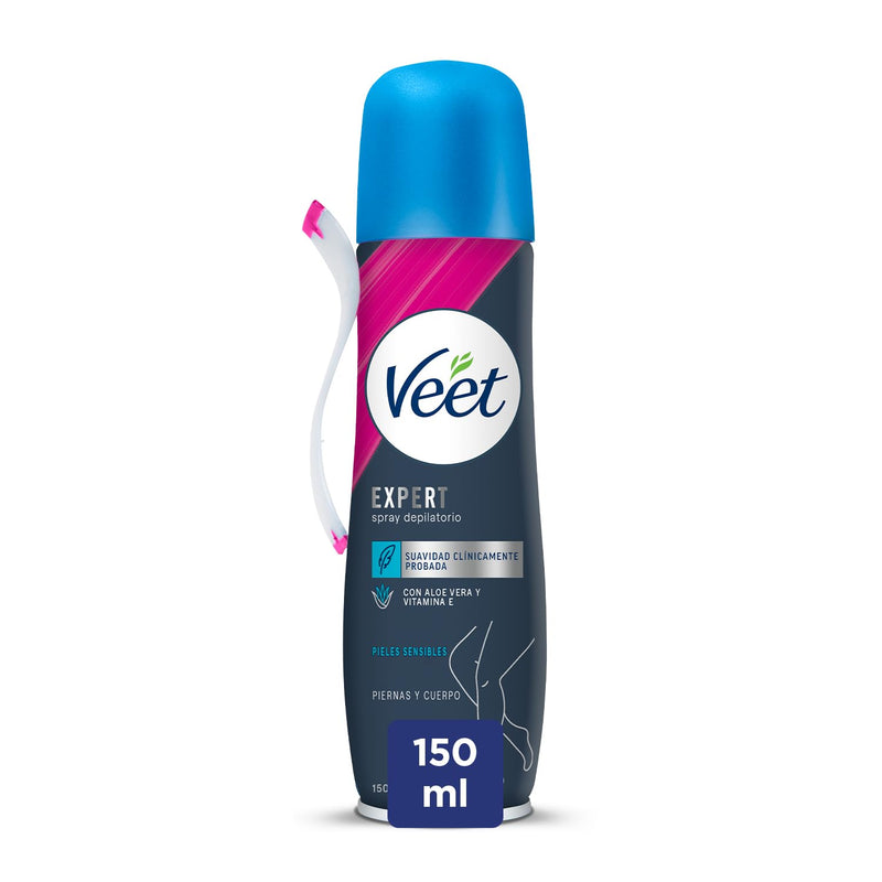 [Australia] - Veet Easy-Spray hair removal cream for sensitive skin, pack of 1 (1 x 150 ml) 