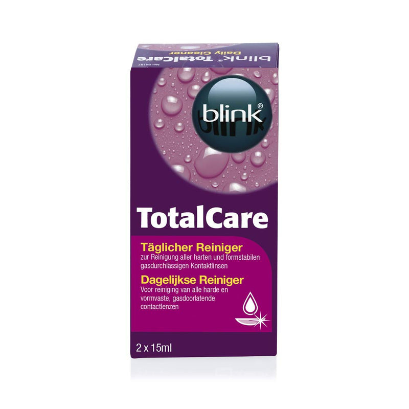 [Australia] - AMO blink TotalCare Cleaner – cleaning solution for daily surface cleaning of hard contact lenses – 2 x 15 ml 