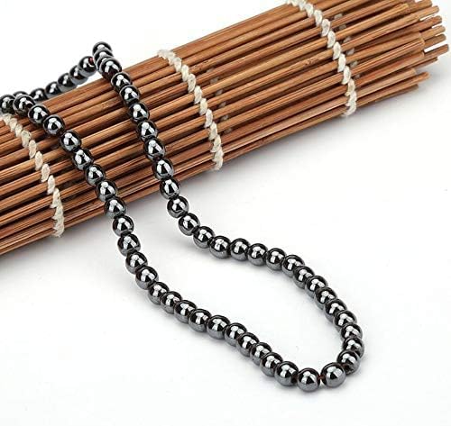[Australia] - Dr Kao Magnetic Therapy Hematite Necklace, Support The Immune System, Magnetic Anklets, Relieve Stress and Frustration, Health Gifts for Family 